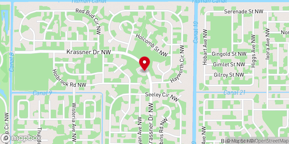Map showing location of Primera Iglesia Bautista
