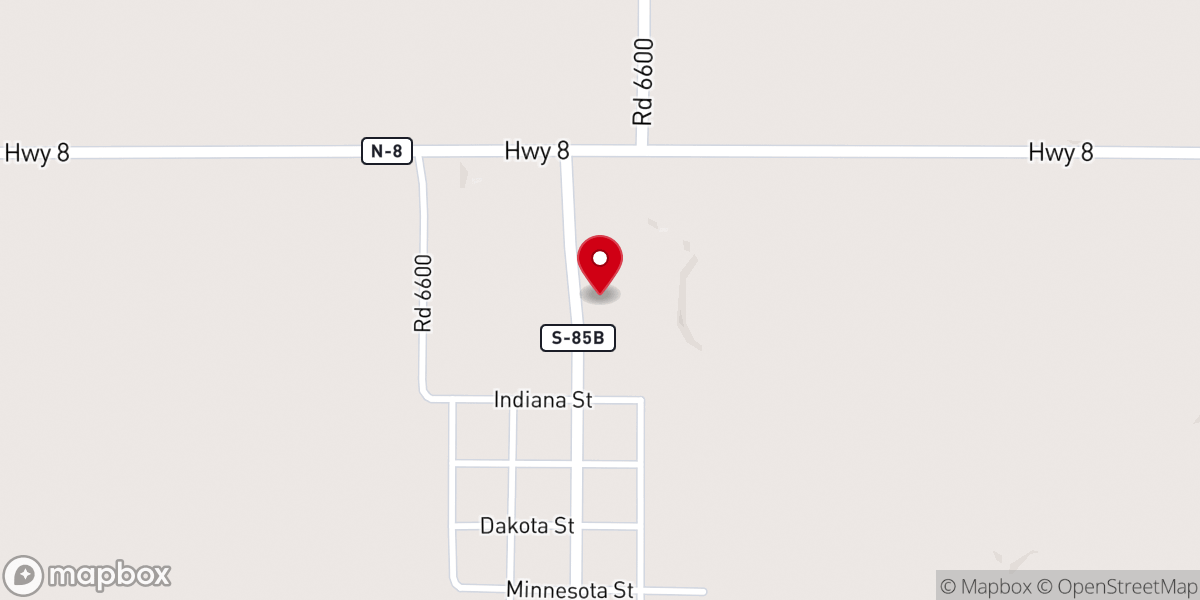 Map showing location of Acreage Steakhouse