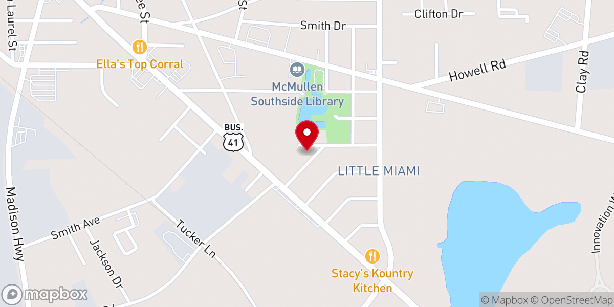Map showing location of Family Empowerment Center of Valdosta