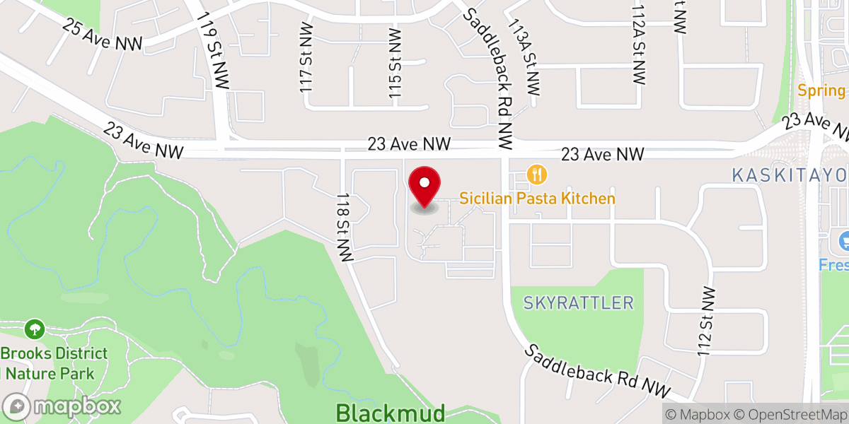 Map showing location of Southwest Community Church