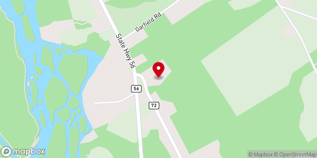 Map showing location of Church of the Nazarene