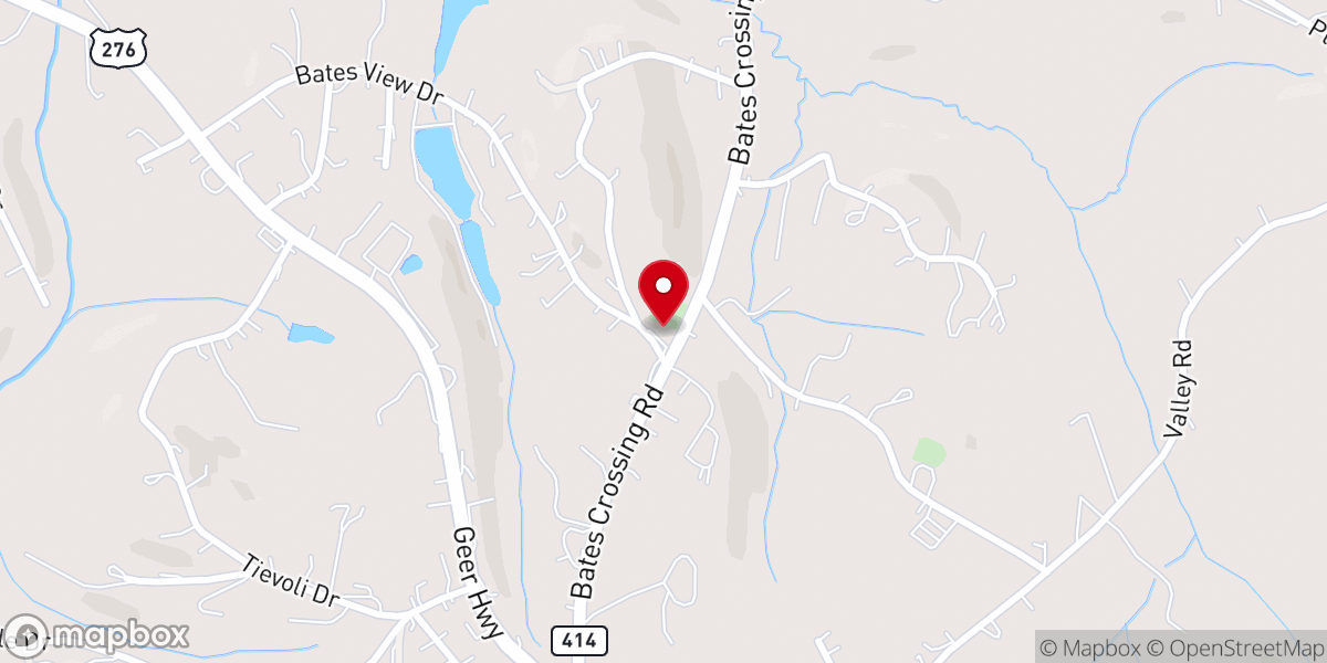 Map showing location of Mt Ararat Baptist Church