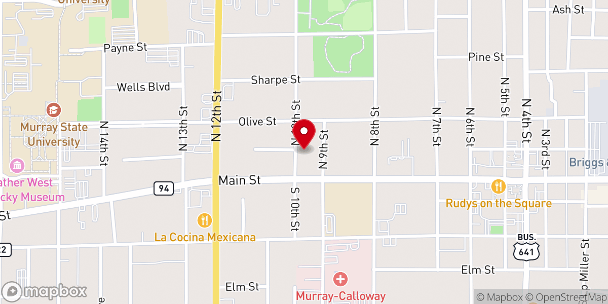 Map showing location of MBC college ministry