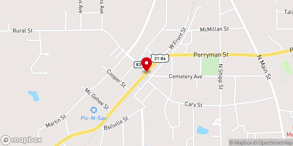 Map showing location of By Faith Ministries