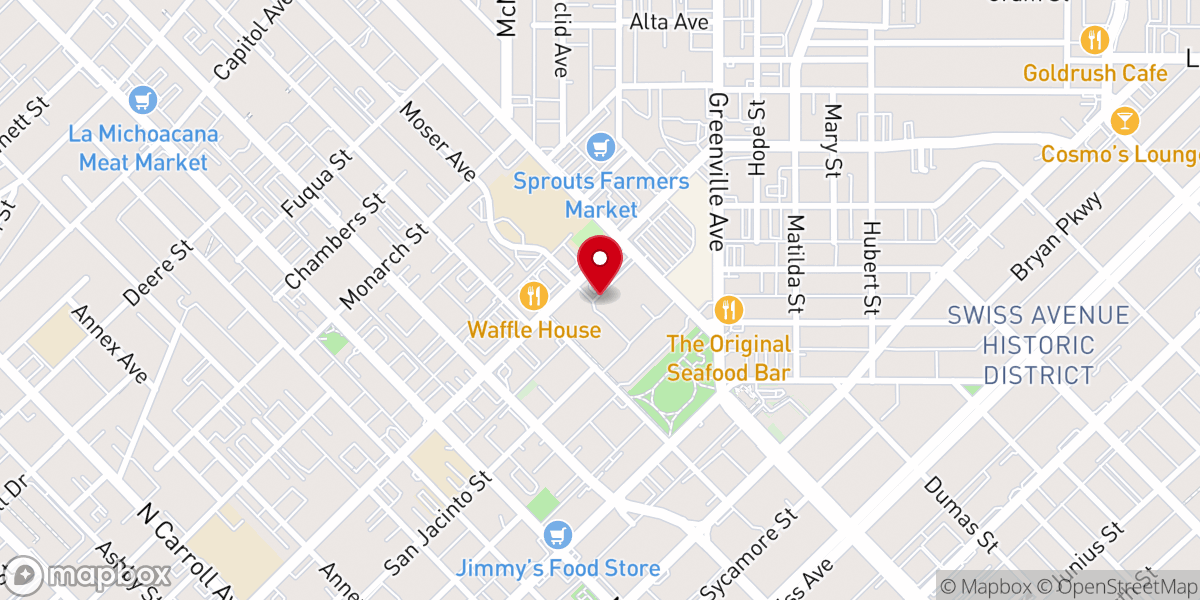 Map showing location of St. Matthew's Cathedral