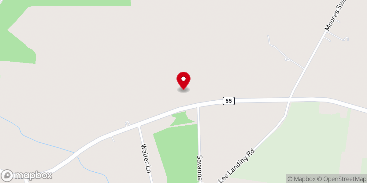 Map showing location of Flame of Fire Ministry
