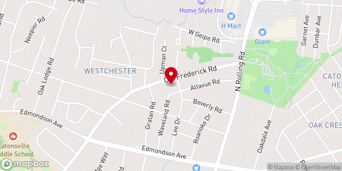 Map showing location of Saint Paul Evangelical Lutheran Church