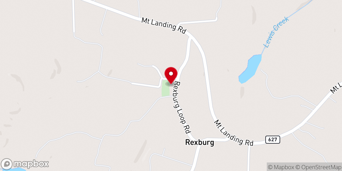 Map showing location of First Union Baptist Church