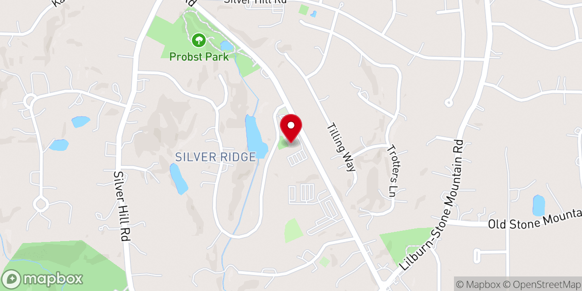 Map showing location of Eastminster Presbyterian Church