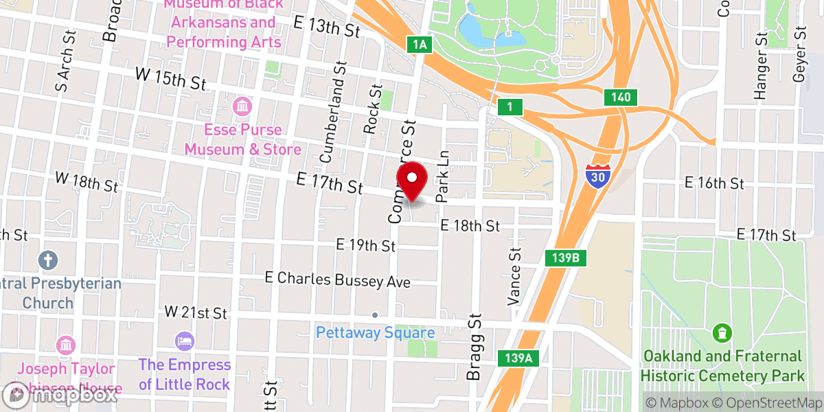Map showing location of Jesus House of Prayer