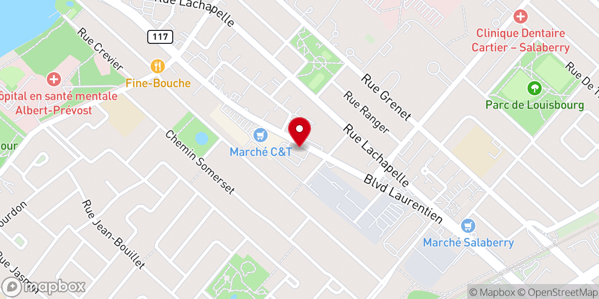 Map showing location of Mosquée Madani