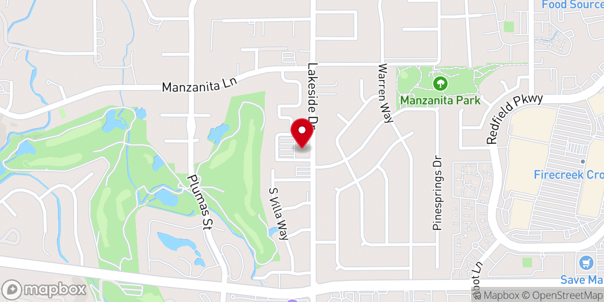 Map showing location of Center For Spiritual Living