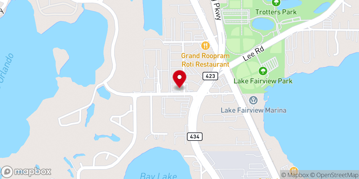 Map showing location of Winners Chapel International Orlando Florida