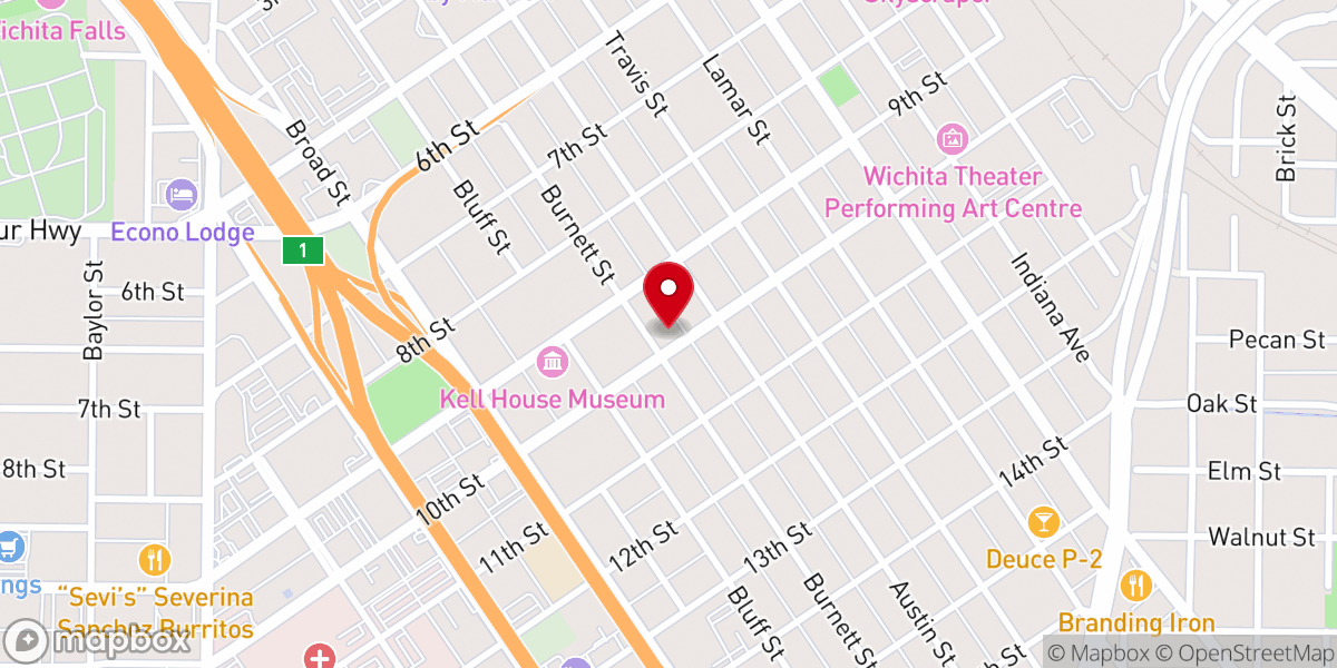 Map showing location of Korean Baptist Church
