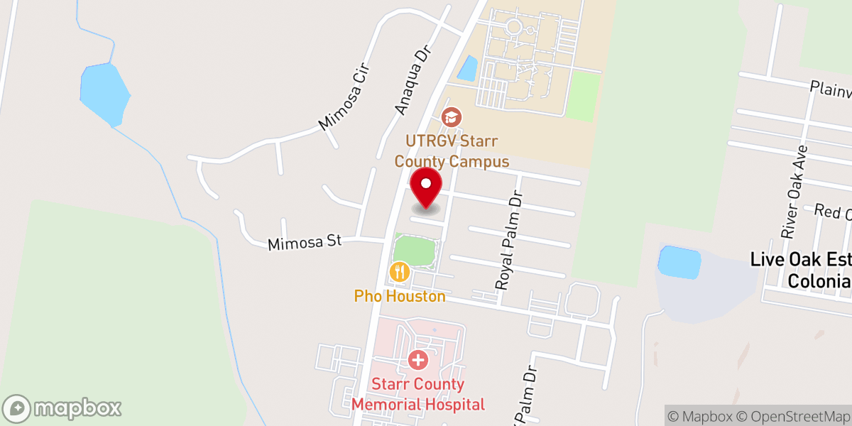Map showing location of First United Methodist Church Parsonage