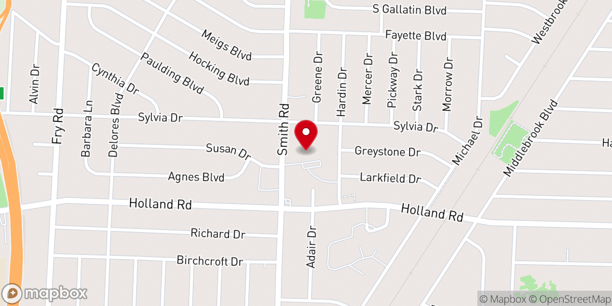 Map showing location of Redeemer Lutheran Church