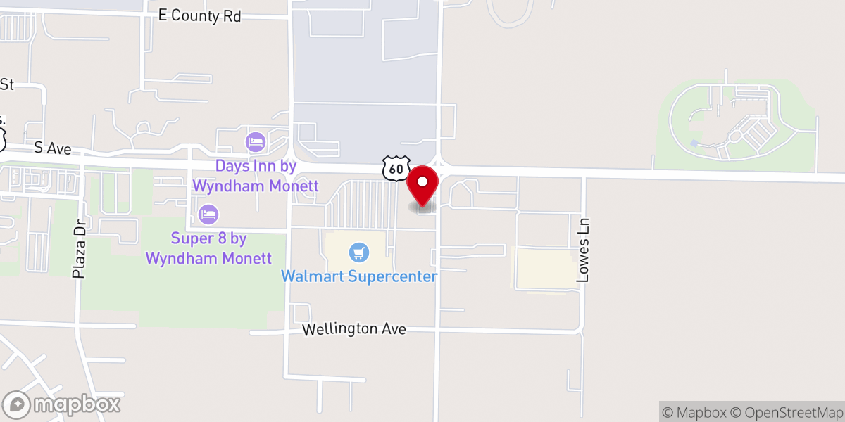 Map showing location of Domino's Pizza