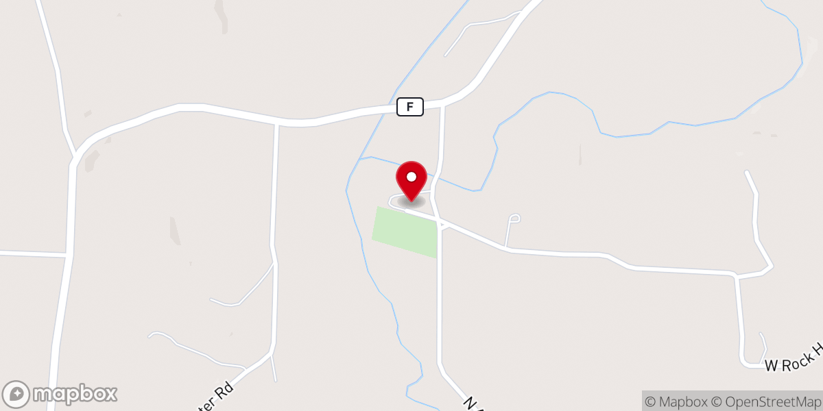 Map showing location of Perche Baptist Church