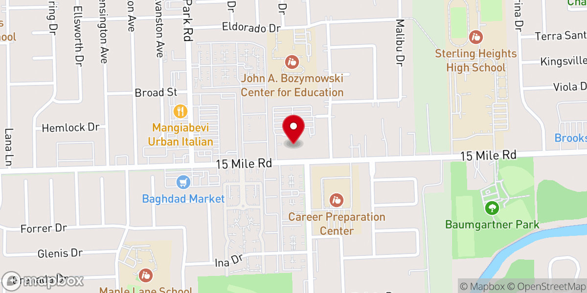 Map showing location of St. Blase Parish