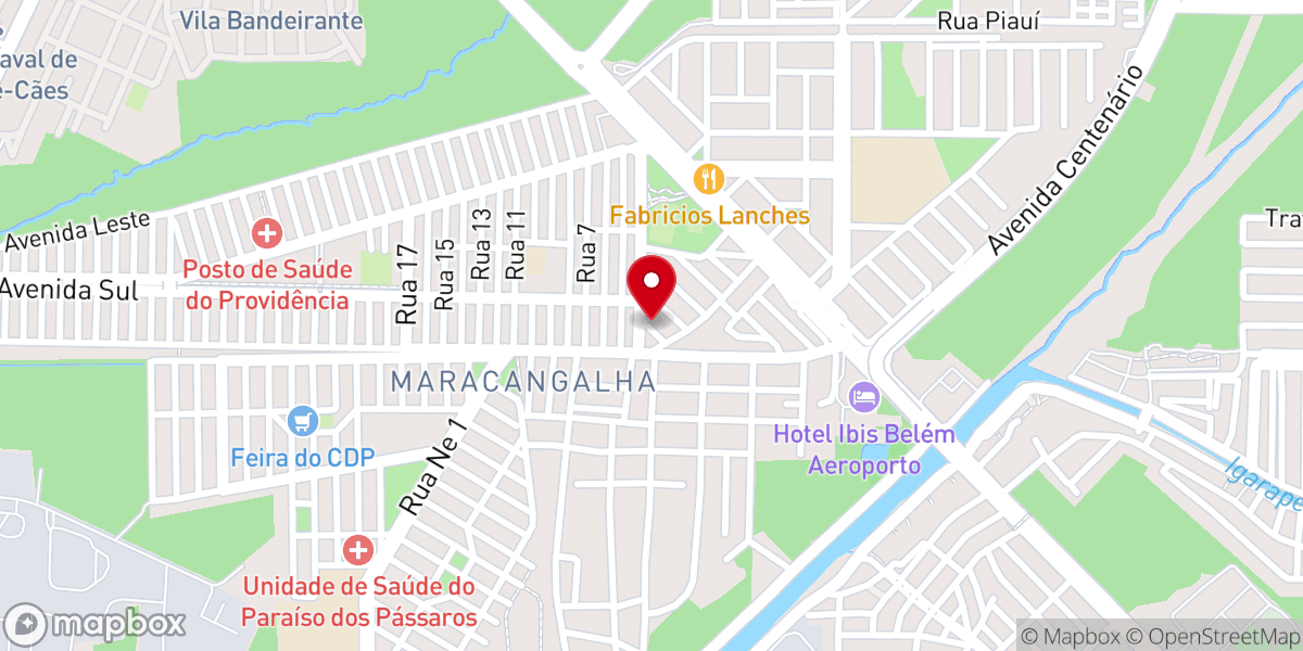 Map showing location of Primeira Igreja Batista de Val-de-Cans