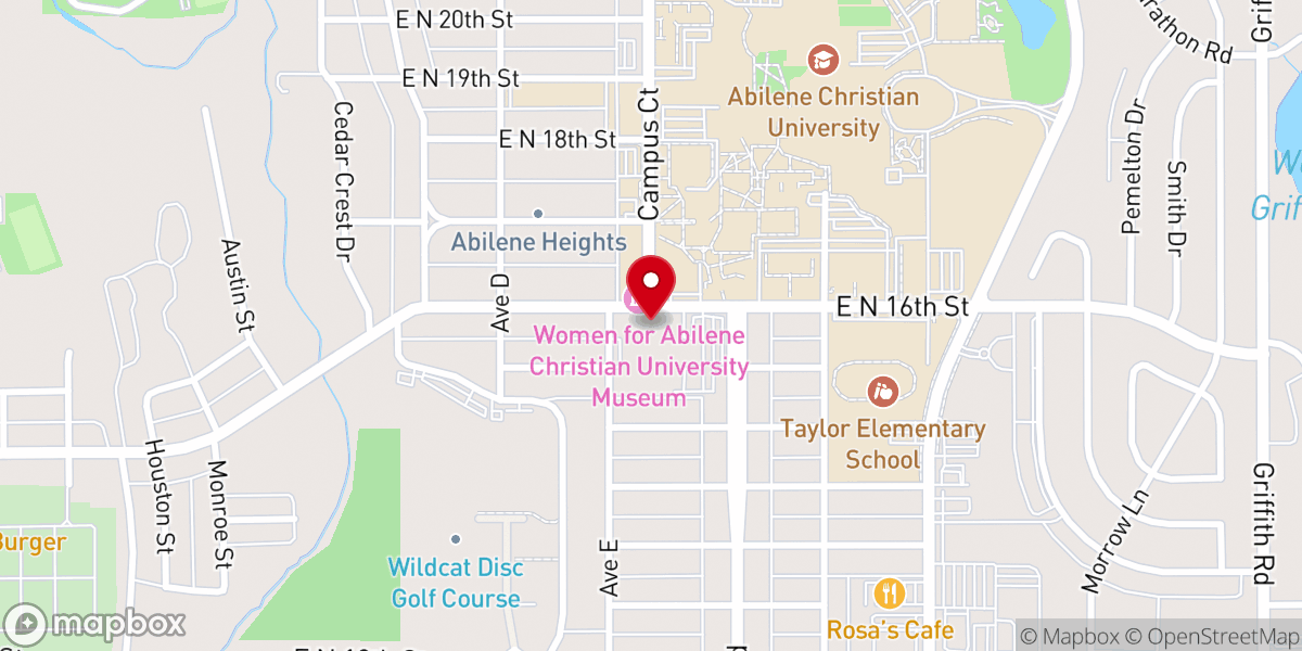 Map showing location of University Church of Christ