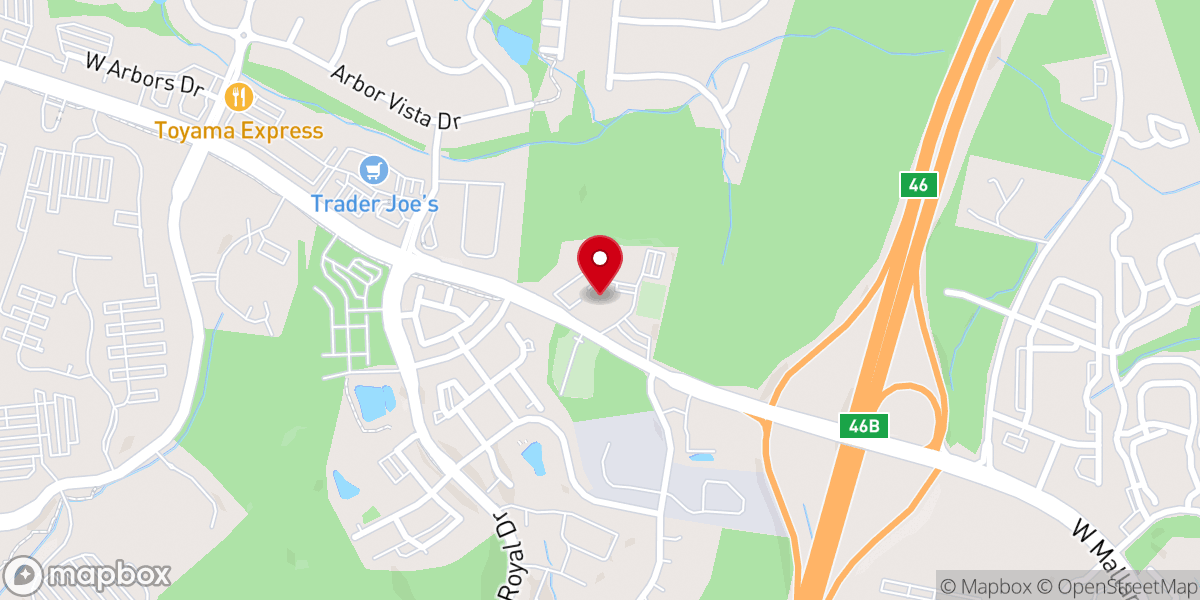Map showing location of Mallard Creek Presbyterian Church