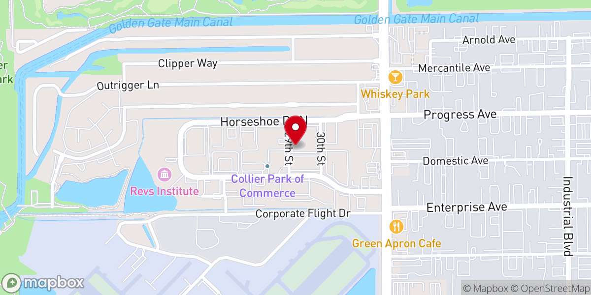 Map showing location of Calvary Chapel Naples