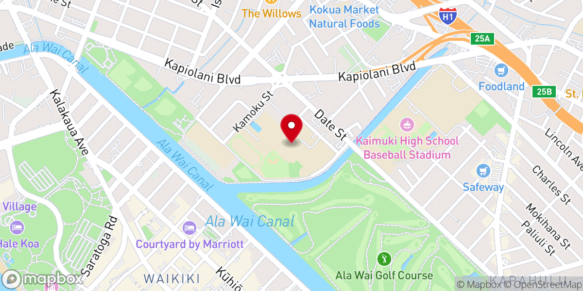 Map showing location of St. Alban's Chapel