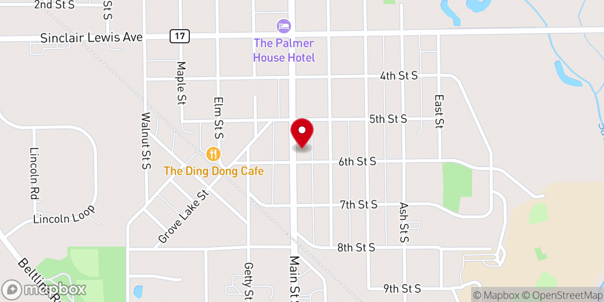 Map showing location of Church of the Good Samaritan