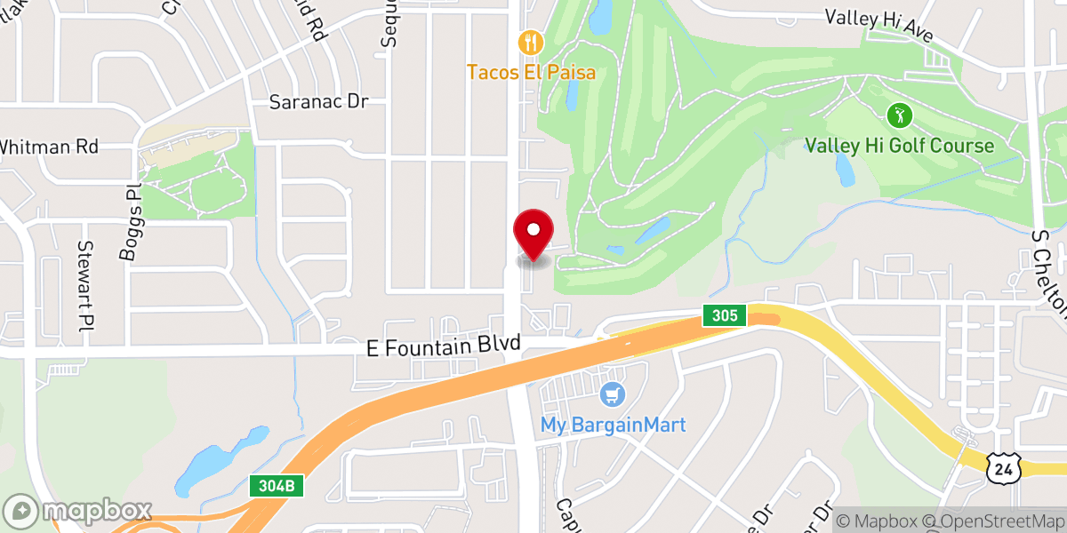 Map showing location of The Potter's House Christian fellowship Church