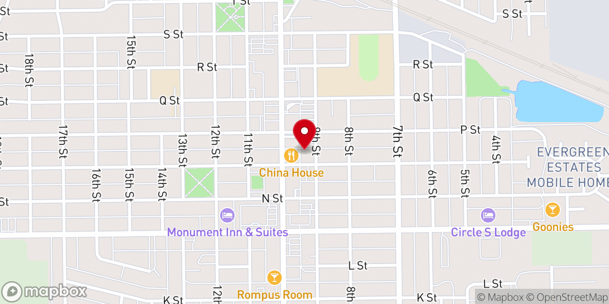 Map showing location of Gering United Methodist Church