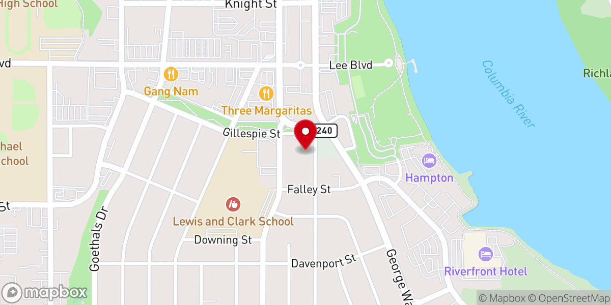 Map showing location of Divine Fellowship Church