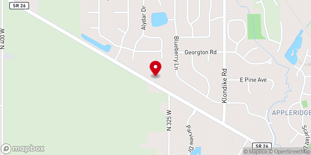 Map showing location of Faith Presbyterian Church