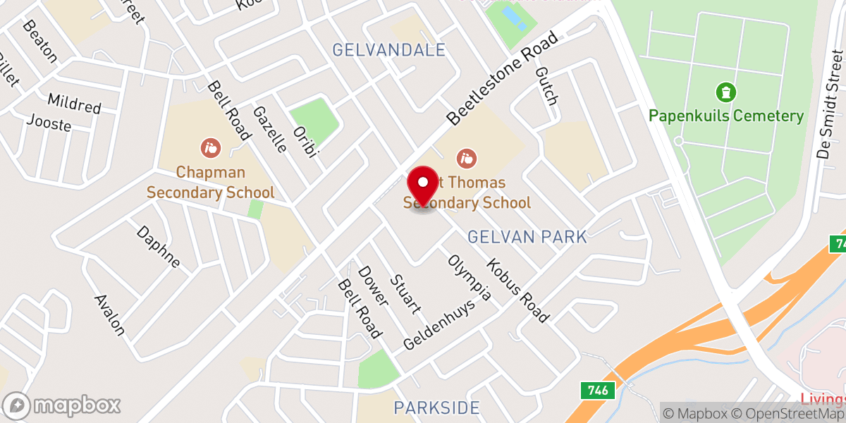 Map showing location of Saint Martin De Porres Catholic Church