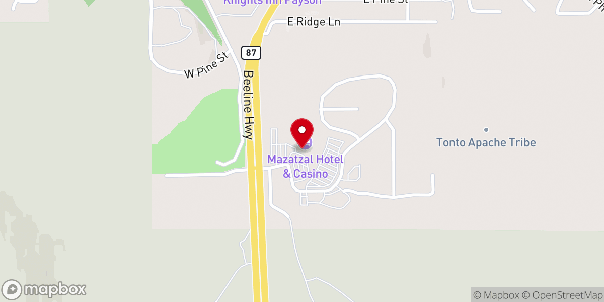 Map showing location of Former home