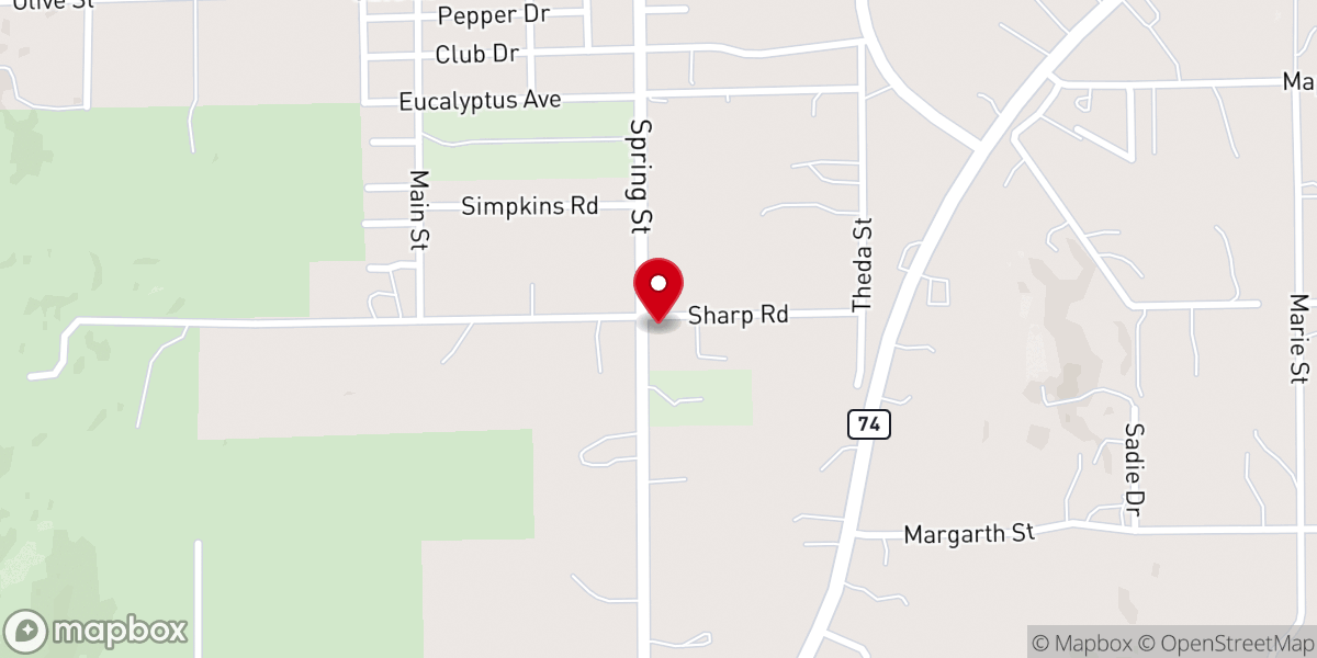 Map showing location of United Church of the Living God