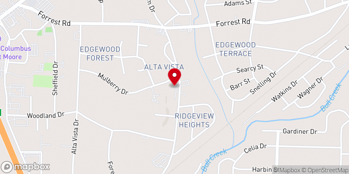 Map showing location of Spirit Filled Ministries