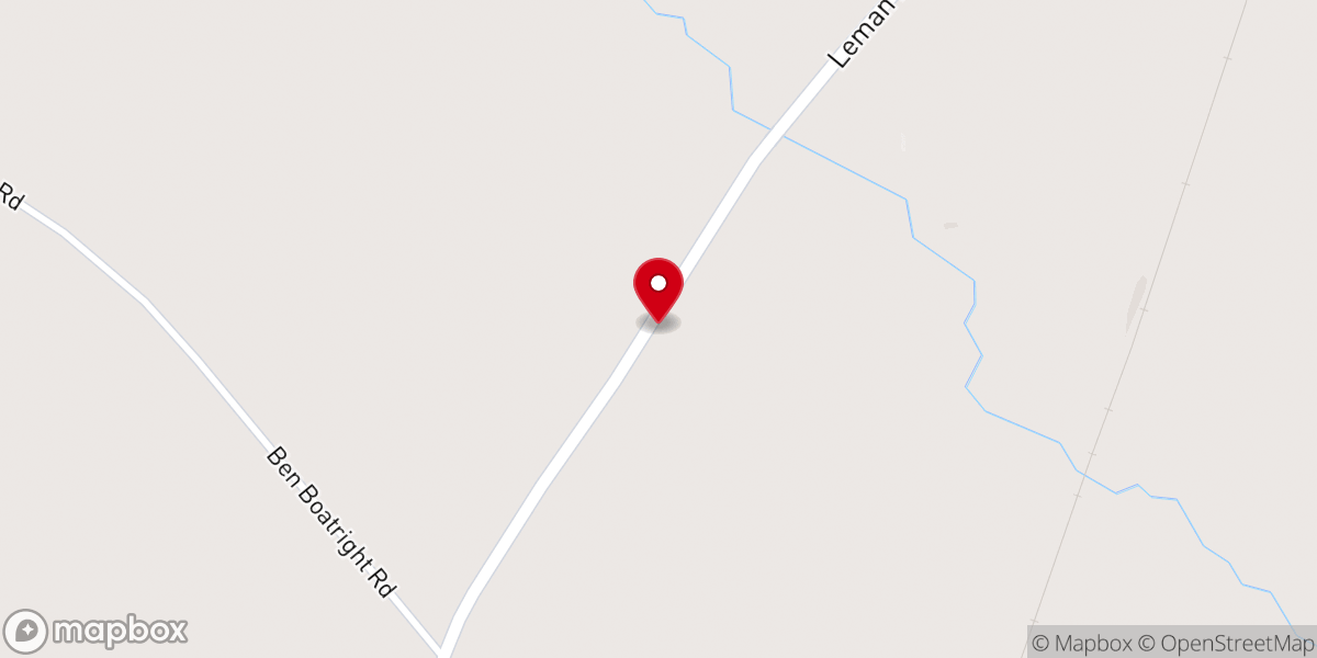 Map showing location of Pendleton Church