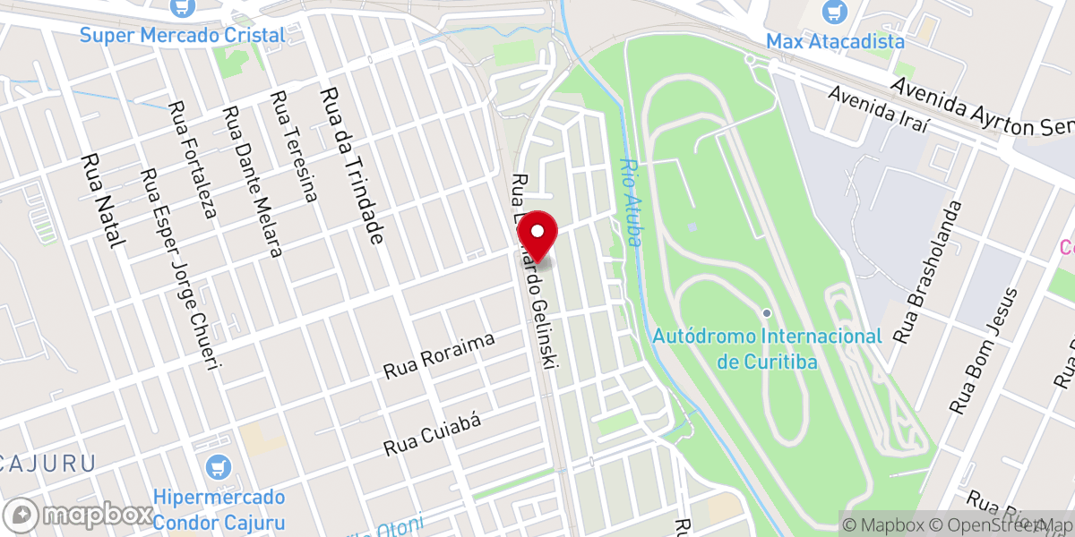 Map showing location of IGREJA BATISTA NO CAJURU