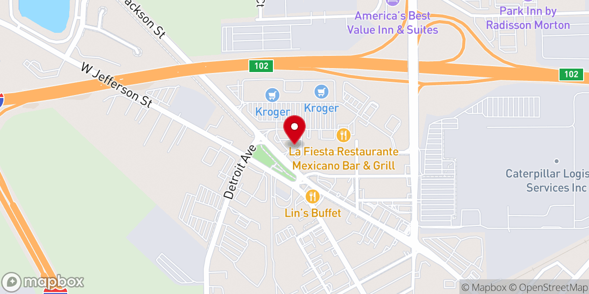 Map showing location of Harvest Bible Chapel