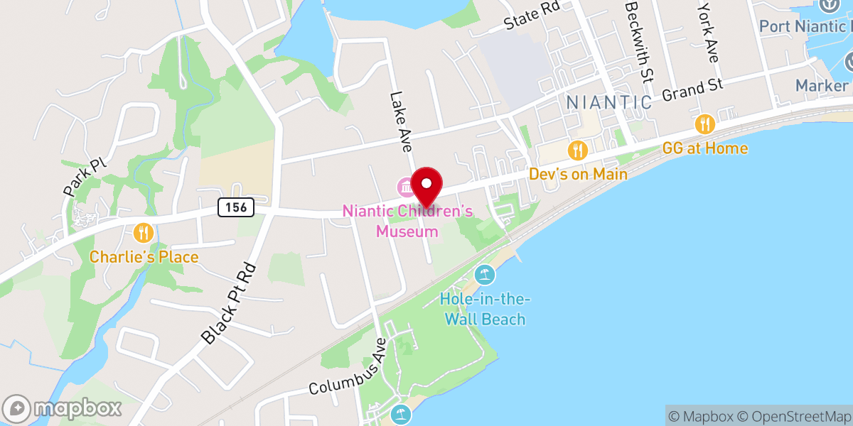Map showing location of Saint John's Episcopal Church - Food Distribution Center