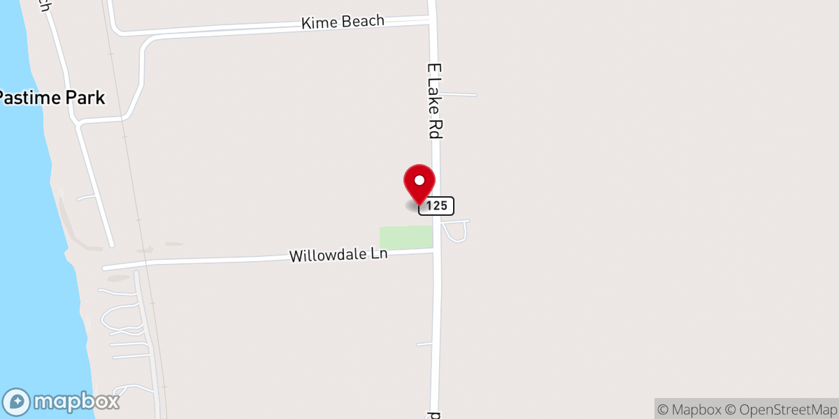 Map showing location of Grace Episcopal Church