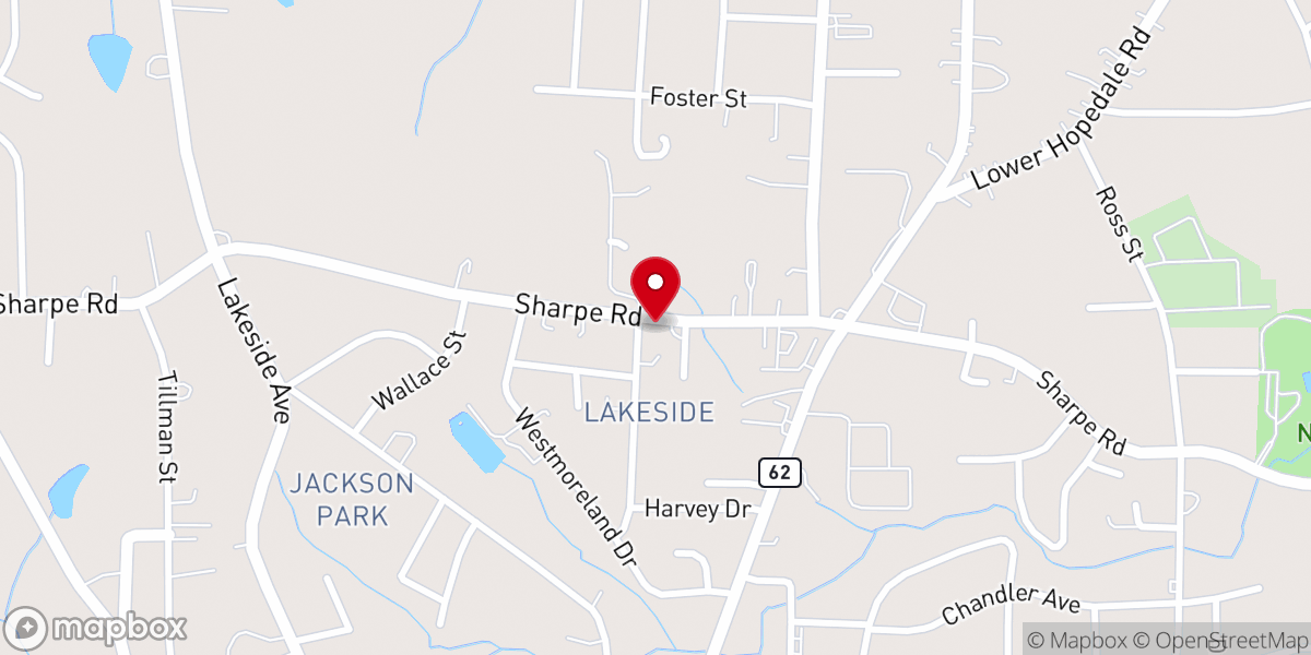 Map showing location of New Pentecostal Holiness Church