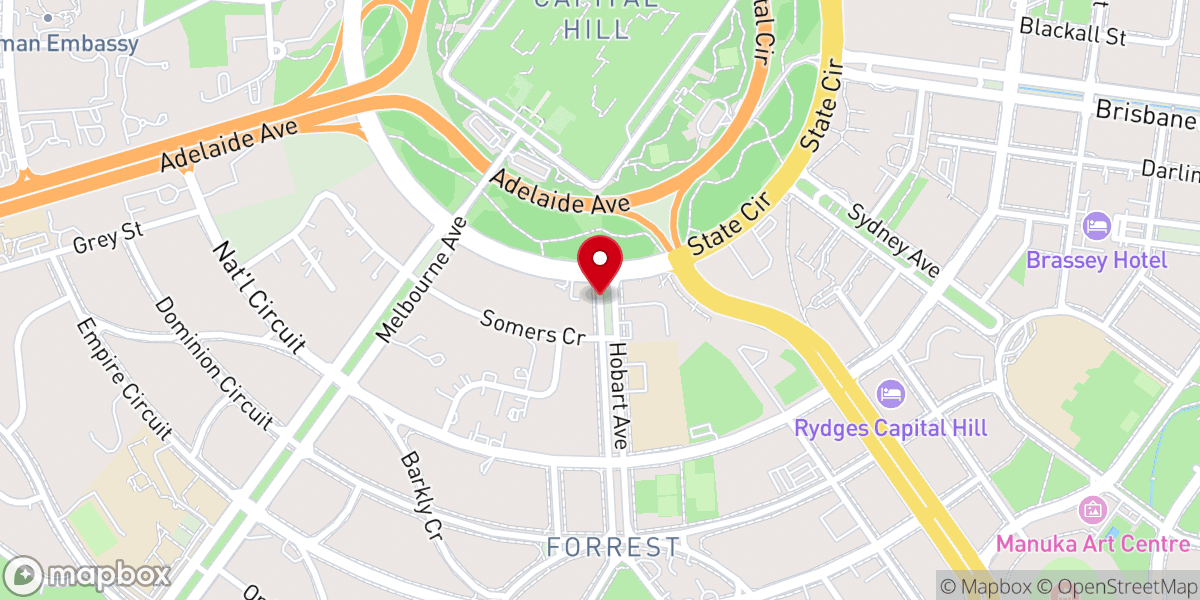 Map showing location of Lakeside Christian Church
