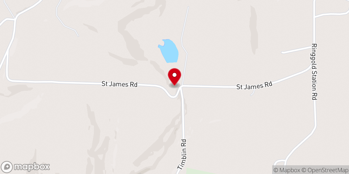 Map showing location of Saint James Church