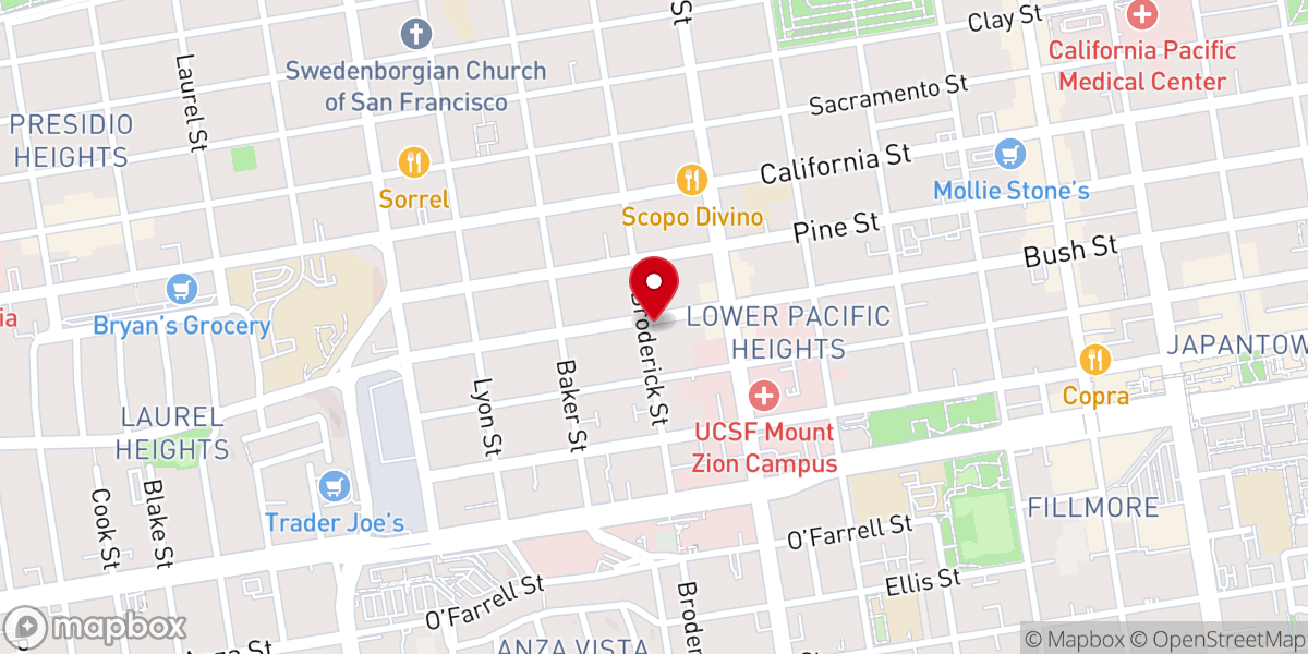 Map showing location of Community Baptist Church