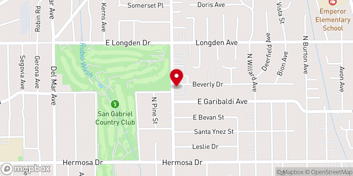 Map showing location of Hope Christian Fellowship
