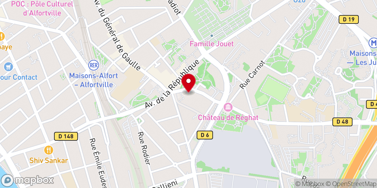 Map showing location of Association Diocésaine Créteil