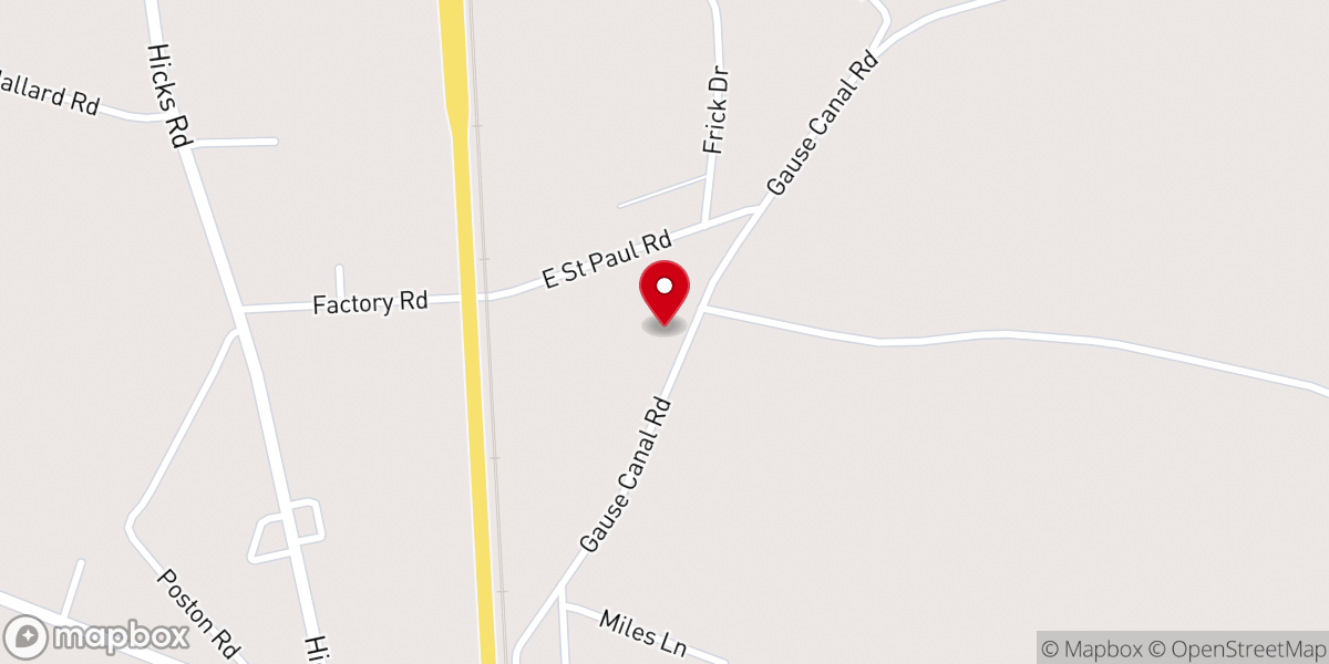 Map showing location of Bible Temple