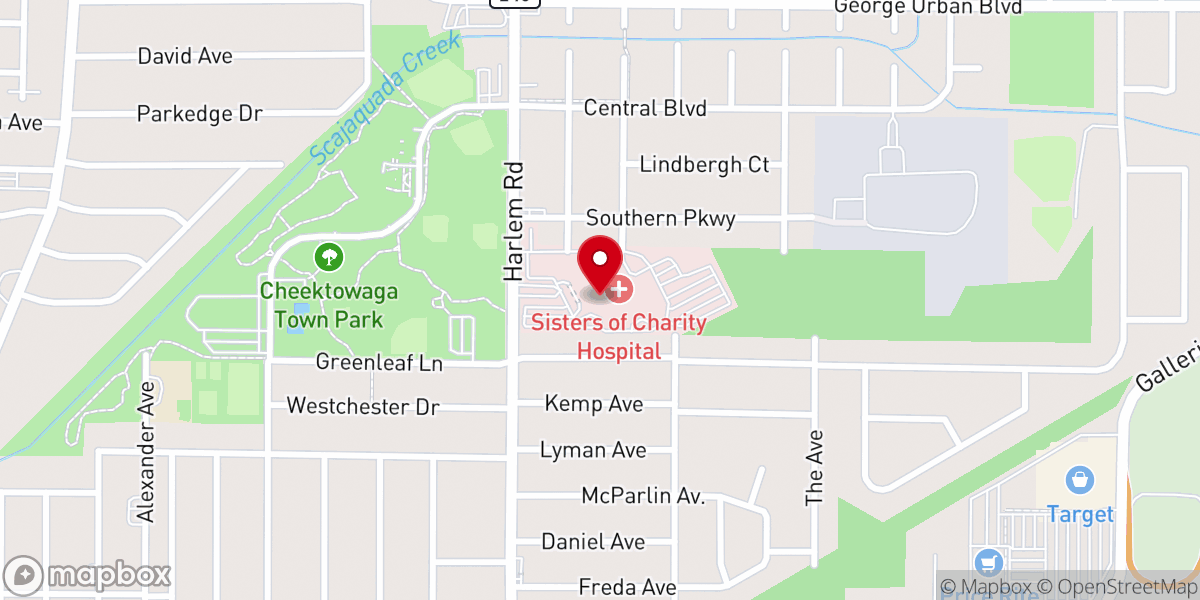 Map showing location of St. Joseph and Our Lady of Good Health